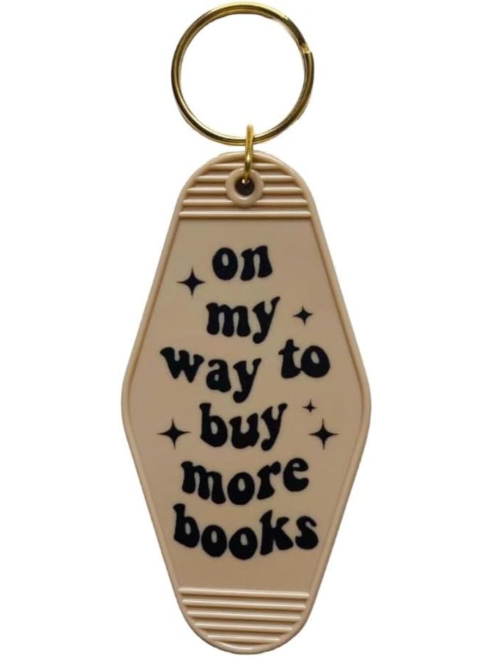 Book Lover Keychain for Women Men On My Way To Buy More Books Motel Keychain Boo